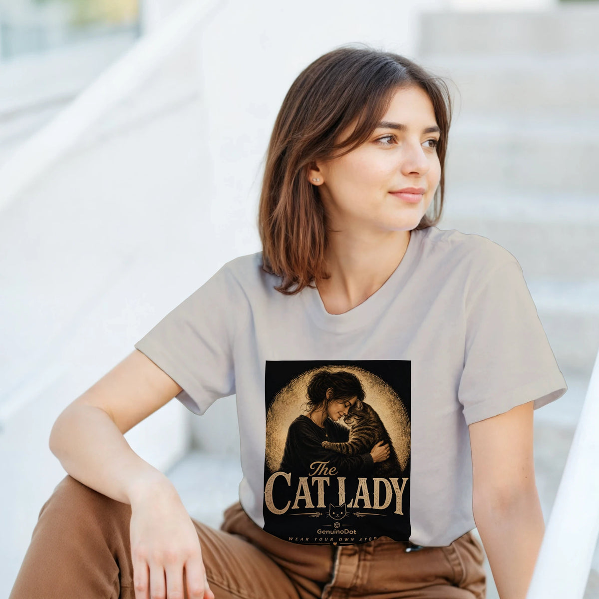 The Cat Lady™ T-Shirt — Wear Your Own Story — back view