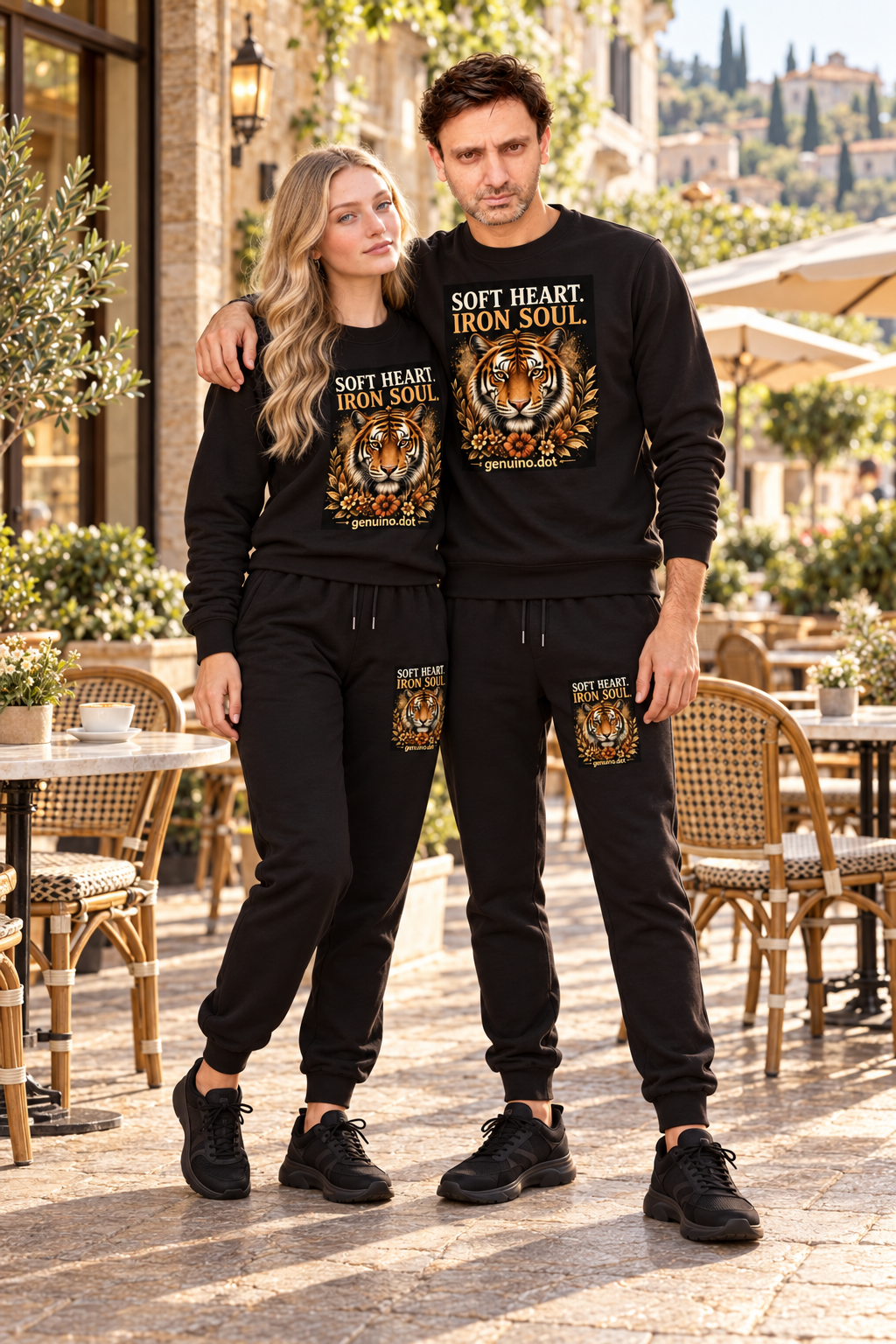 Tiger "Soft Heart. Iron Soul." Tracksuit Set — lifestyle shot