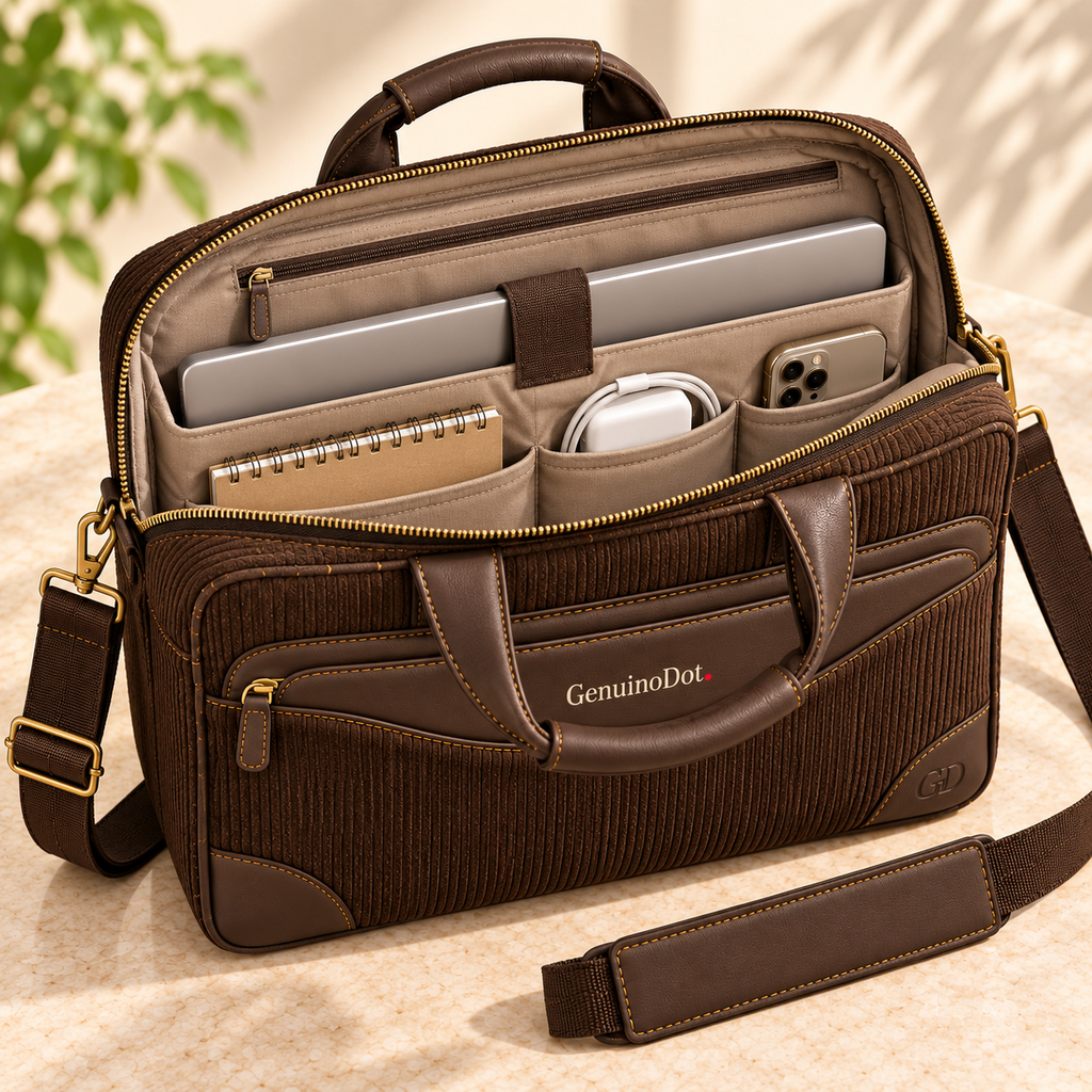 GenuinoDot Laptop Office Bag — detail shot