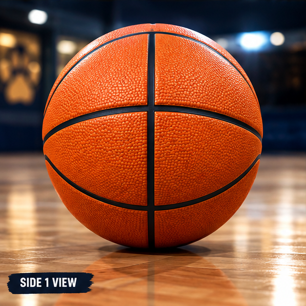 Pawfessor Retriever Signature Basketball — detail shot