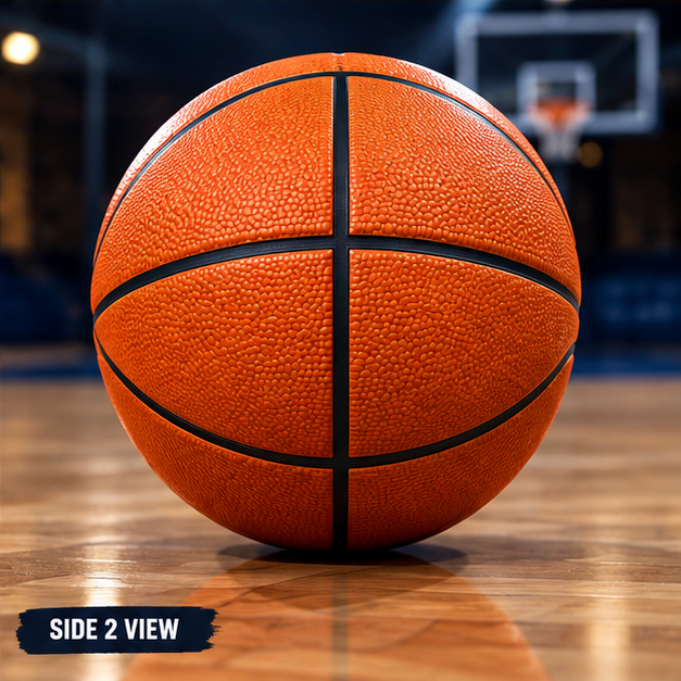 Pawfessor Retriever Signature Basketball — side view