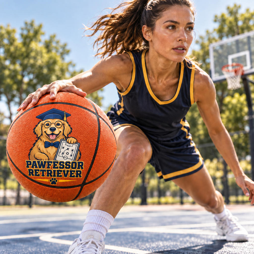 Pawfessor Retriever Signature Basketball
