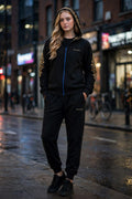 GenuinoDot Black Khaddar Tracksuit Set