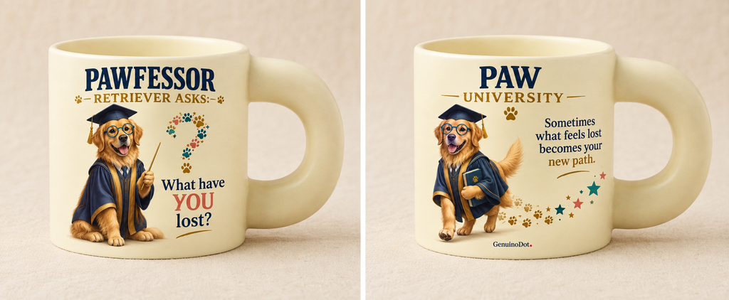 Pawfessor Retriever Motivational Mug