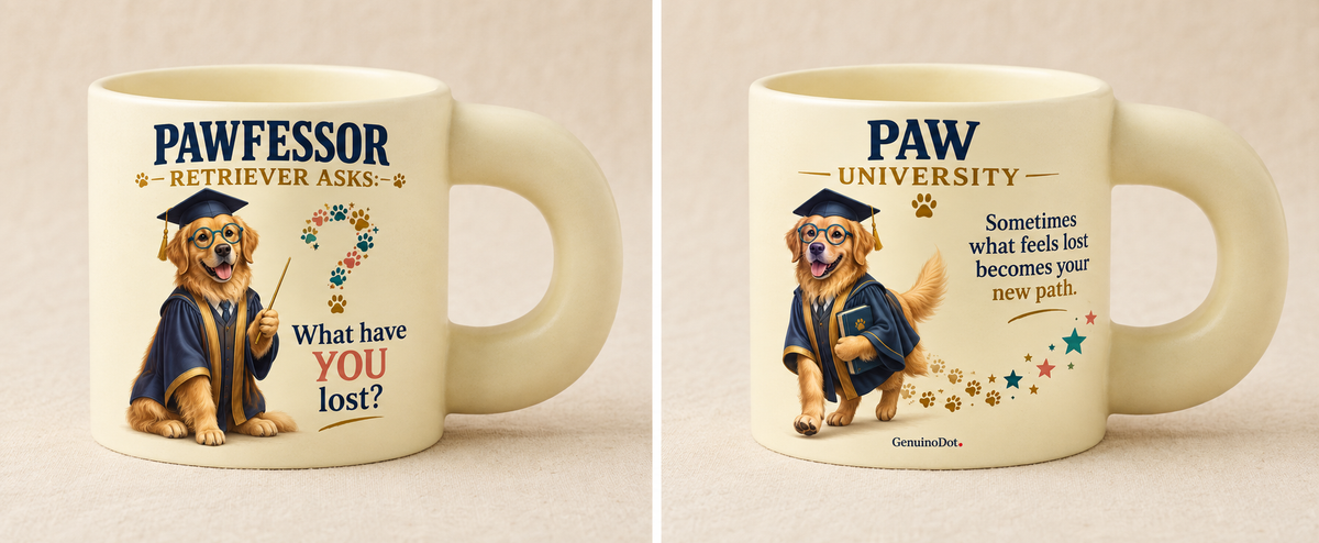 Pawfessor Retriever Motivational Mug