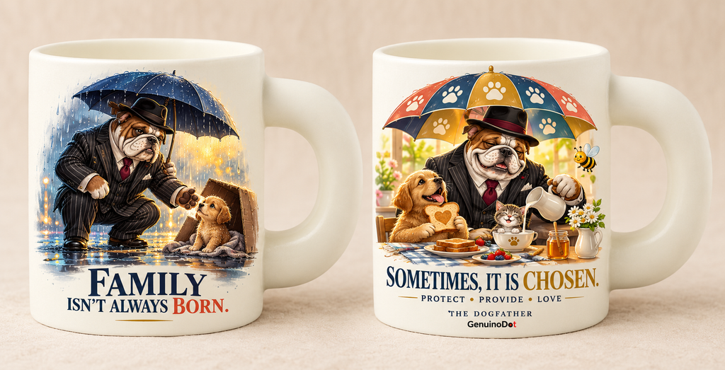 The Dogfather Mug — Family by Choice