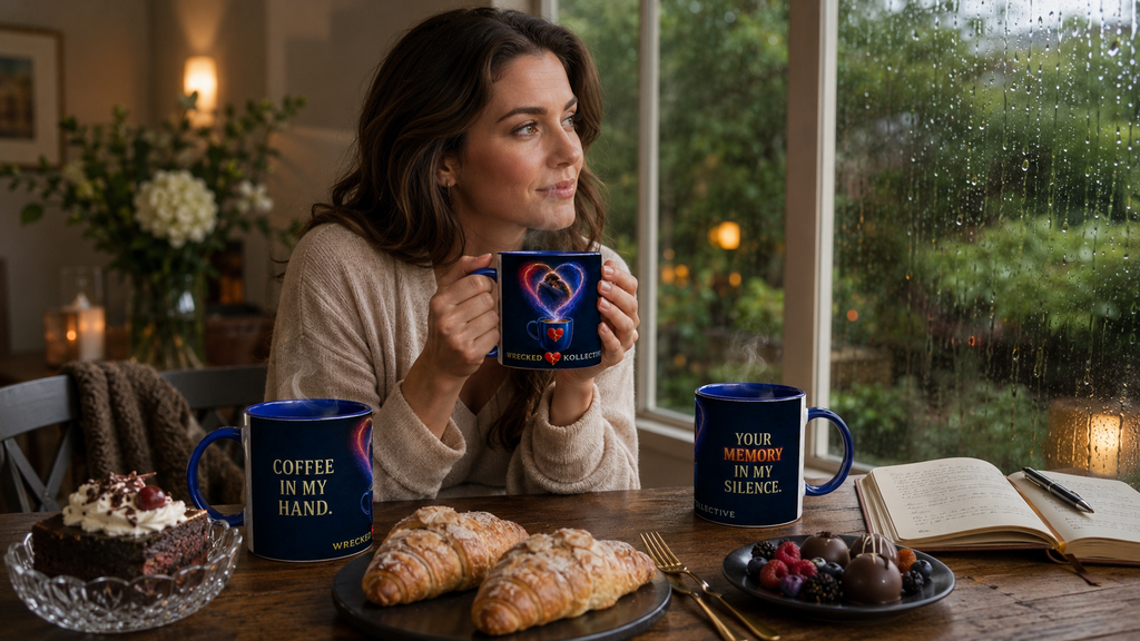 Coffee in My Hand, Your Memory in My Silence — 11 oz Mug