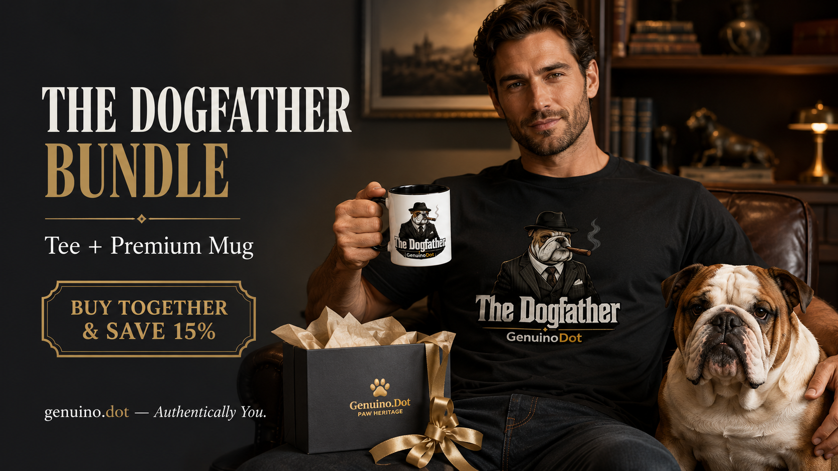 The Dogfather Bundle – Tee + Mug | Save 15%