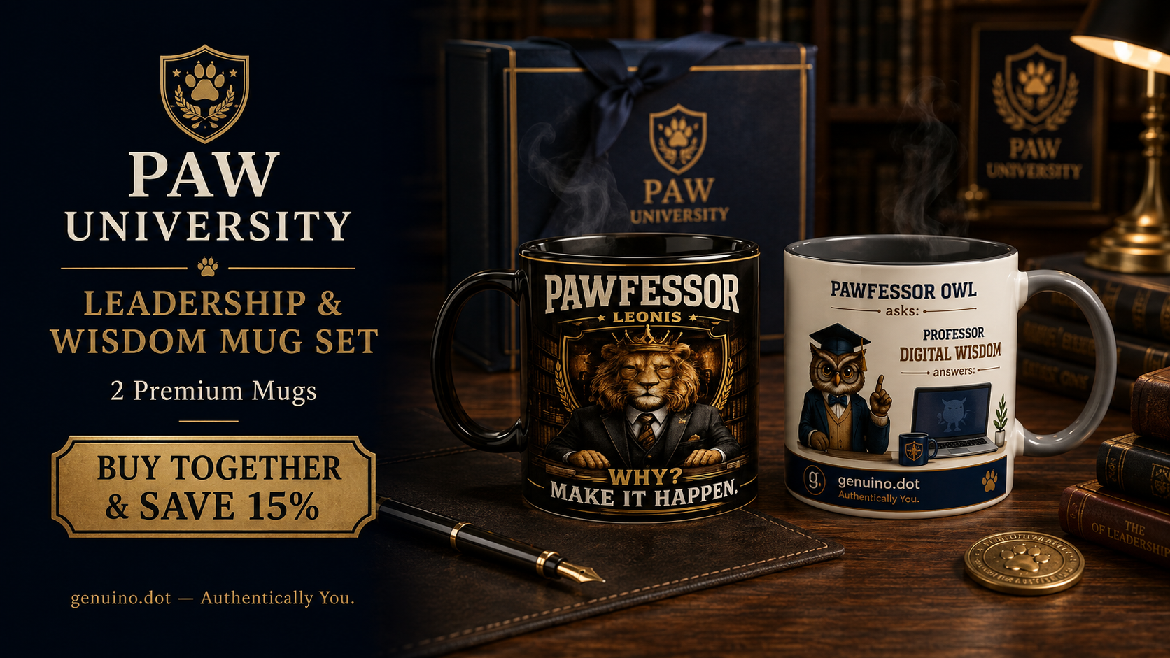 Leadership & Wisdom Mug Set | Save 15%