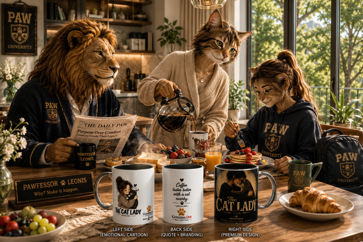 The Cat Lady™ – Love in Every Sip | Genuino.Dot Mug