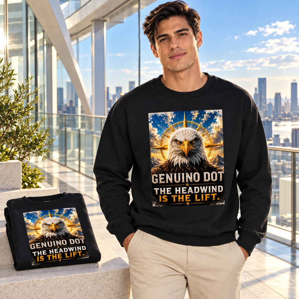 GenuinoDot Authentically You Eagle Sweatshirt
