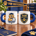 Pawfessor Retriever Graduation Mug