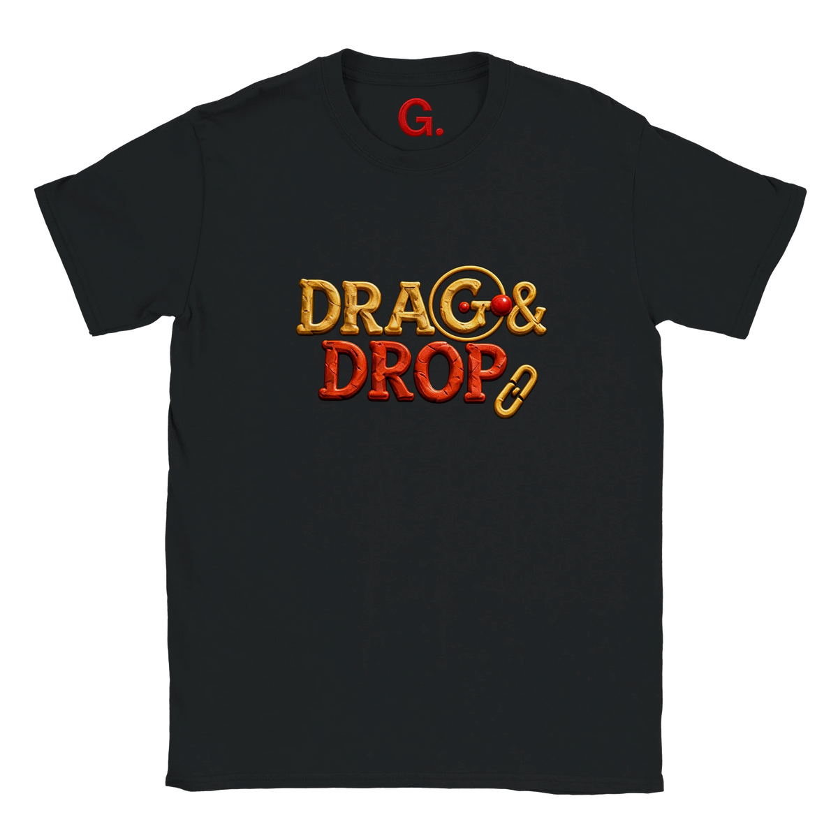 Drag & Drop — Digital Philosophy T-Shirt — detail shot