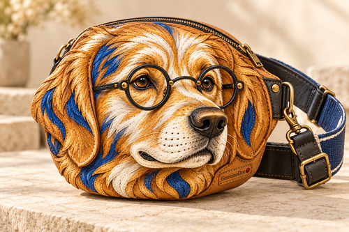 Pawfessor leather waist bag