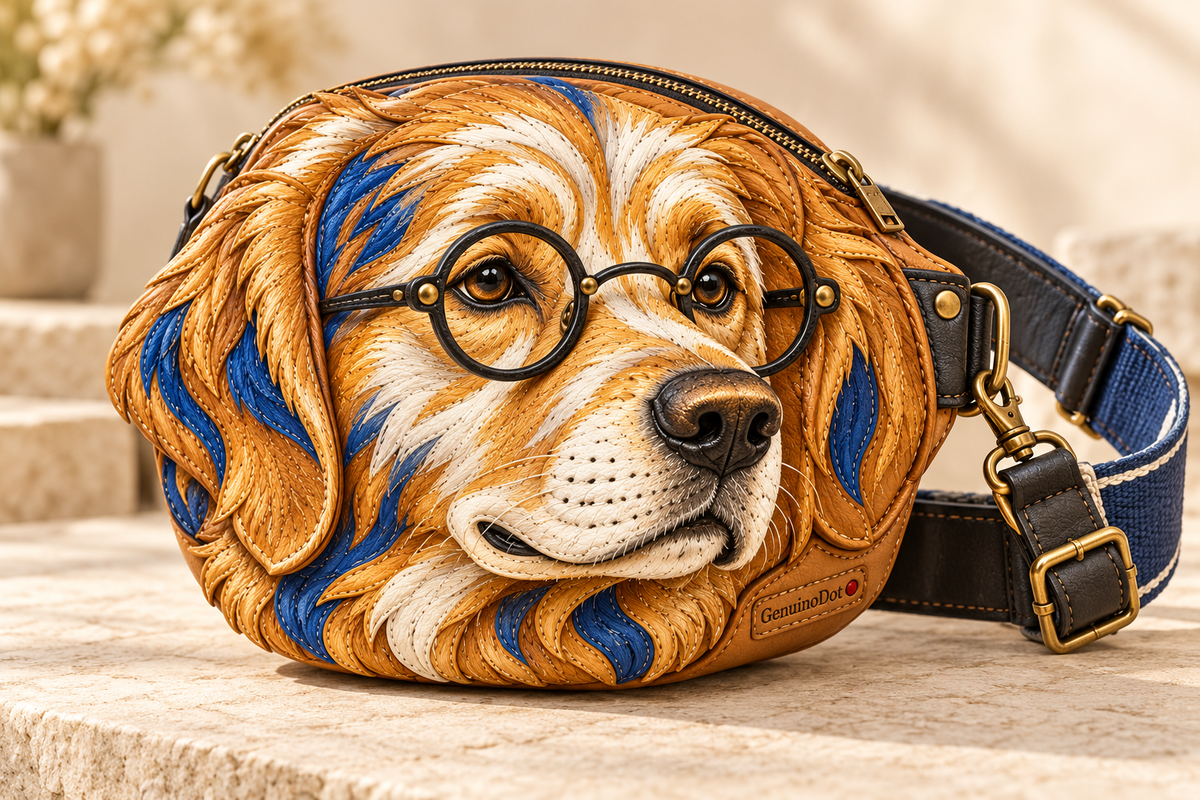 Pawfessor leather waist bag