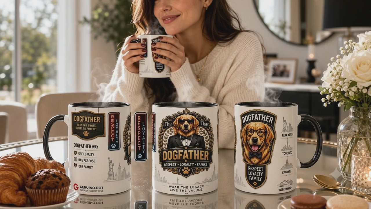 The Dogfather™ – Respect. Loyalty. Family. Mug
